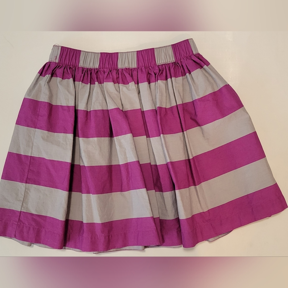 Hanna Andersson sz 130 US 8 purple striped skirt